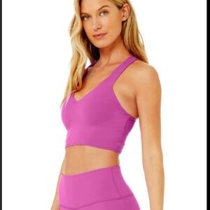 ALO Airbrush Real Sports Bra Tank Top Women’s SMALL Athleisure Workout Yoga